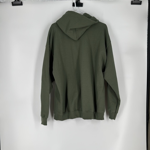 NWOT Book Club Green Embroidered Hoodie - Picture 3 of 4